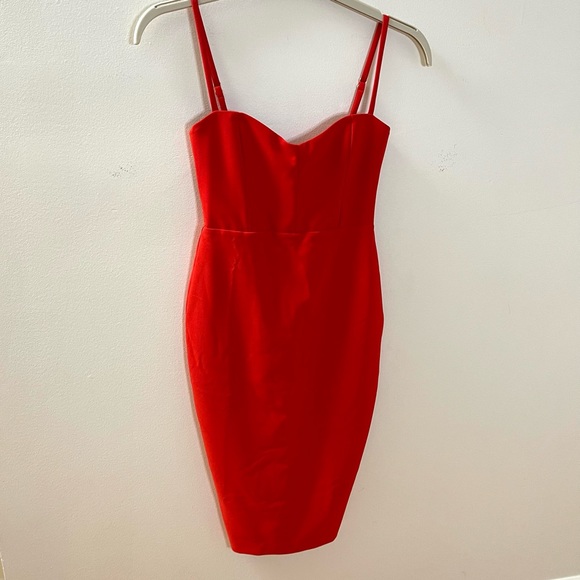 NWT Nookie Allure Midi Bodycon Dress Color: Cherry Size: XS revolve - Picture 6 of 8